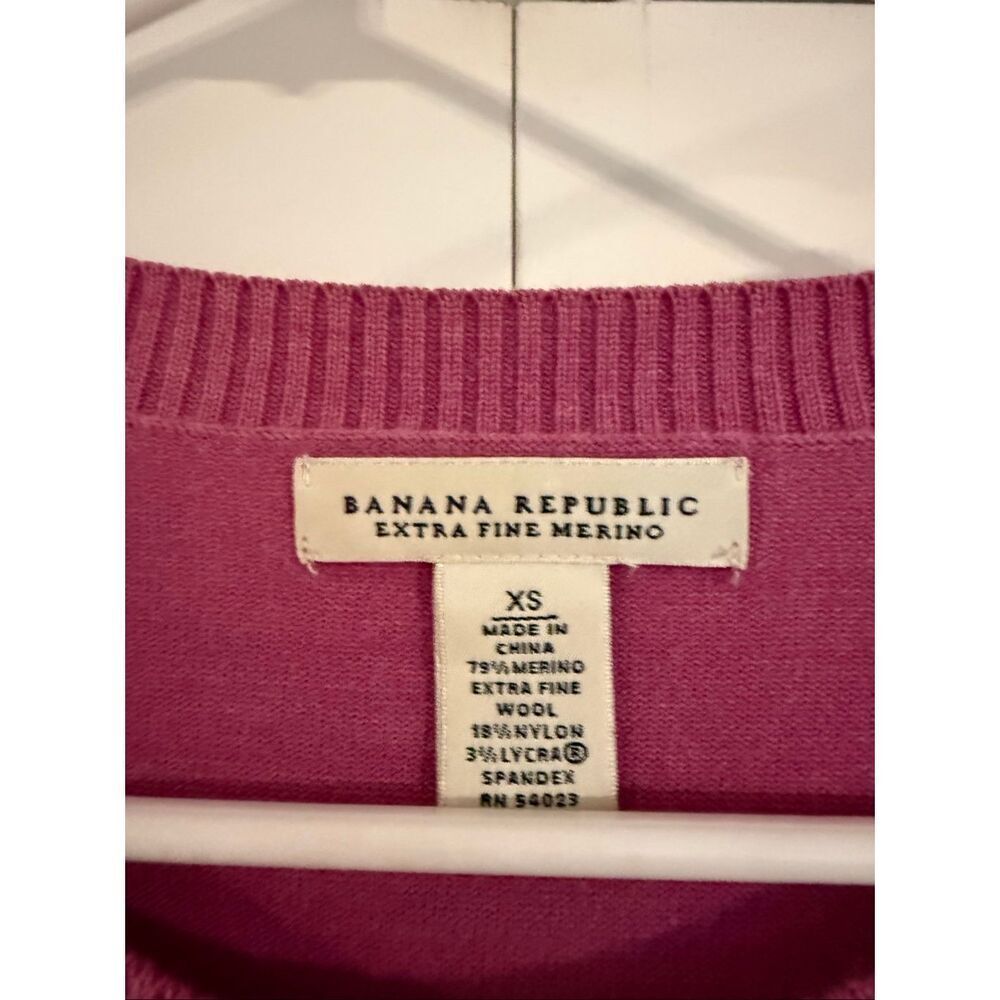 Banana Republic Raspberry Pink Button-Up Cardigan - Picture 4 of 8